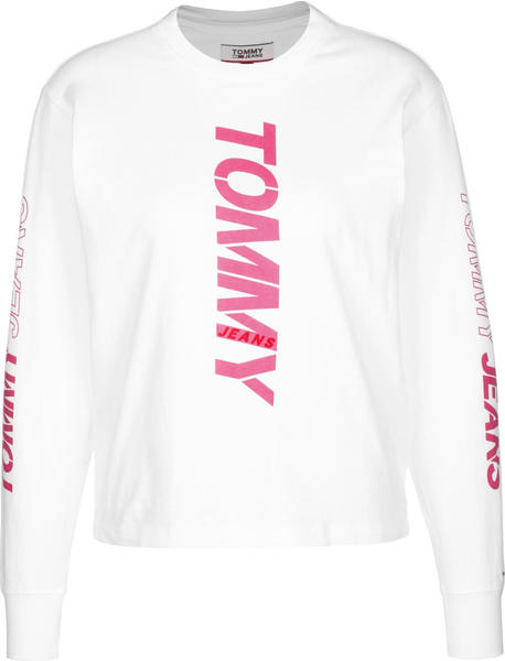 Tommy Hilfiger Logo Long Sleeve T-Shirt white (DW0DW08038-YBR)