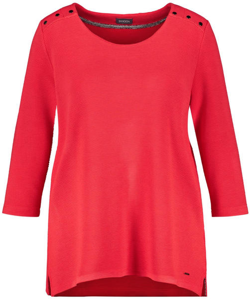 Samoon 3/4-Arm Shirt aus Struktur-Qualität lava red (14-471051-28015-6110)