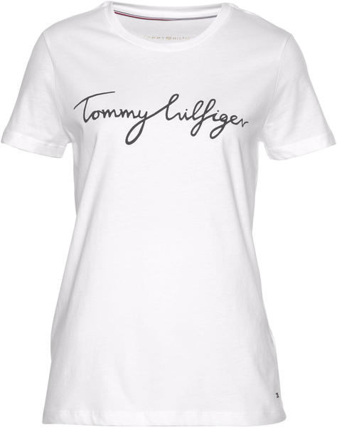 Tommy Hilfiger Heritage Crew Neck Logo T-Shirt (WW0WW24967) white
