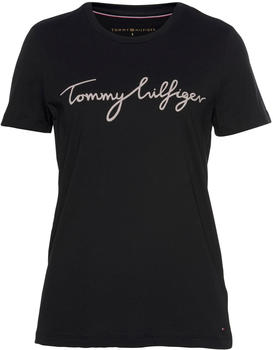 Tommy Hilfiger Heritage Crew Neck Logo T-Shirt (WW0WW24967) black