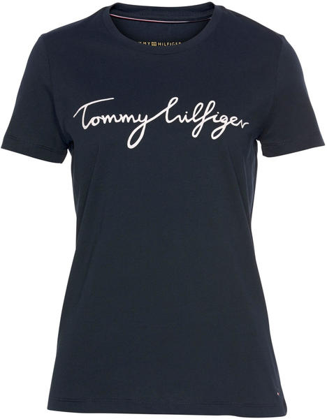 Tommy Hilfiger Heritage Crew Neck Logo T-Shirt (WW0WW24967) midnight blue