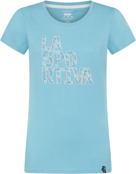 La Sportiva Pattern T-Shirt Apparel Climbing Women pacific blue