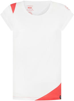 La Sportiva Chimney T-Shirt Climbing Apparel Women white/hibiscus
