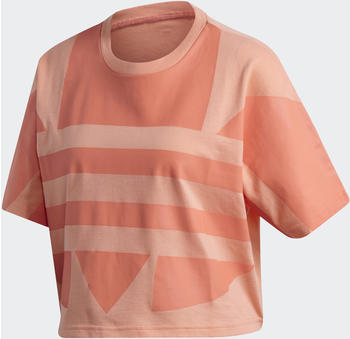 Adidas Large Logo T-Shirt Damen chalk coral/semi coral (FM2559)