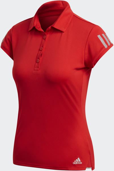 Adidas Club 3-Streifen Poloshirt Damen scarlet (FU0858)