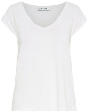 Pieces Damen-T-Shirt (17095260) bright white