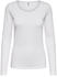 Only ONLLIVE LOVE LIFE L/S ONECK TOP NOOS JRS (15204712) white