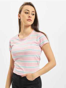 Urban Classics T-Shirt Ladies Stripe Cropped pink (TB365002688)