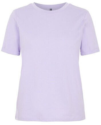 Pieces Pcria Ss Fold Up Solid Tee Noos Bc (17086970) lavender