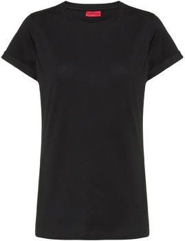 Hugo T-Shirt aus Baumwoll-Jersey mit spiegelverkehrtem Logo-Print (50417212) schwarz
