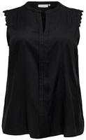 ONLY CARMAKOMA Blusentop "CARMUMI SL TOP WVN NOOS" mit Spitze