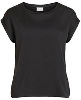 Vila Shirtbluse "VIELETTE" Vorderteil aus gl&auml;nzendem Satin