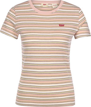 Levi's Ribbed Baby Tee sepia rose/multi colour