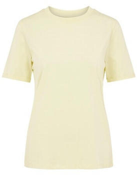 Pieces Pcria Ss Fold Up Solid Tee Noos Bc (17086970) pale banana