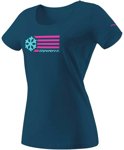 Dynafit Graphic T-shirt Women blue petrol/flag