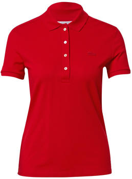 Lacoste Women's Stretch Cotton Piqué Polo Shirt red (PF5462-240)