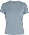 Icebreaker Women's Cool-Lite Merino Utility Explore Short Sleeve Crewe Stripe T-Shirt gravel (105379-047)