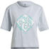 Adidas Five Ten Cropped Graphic Tee (GM8726) halo blue