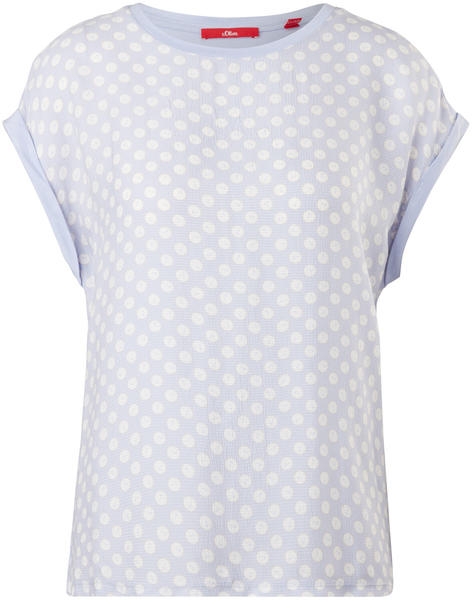 S.Oliver Materialmix-shirt (2060915) lila