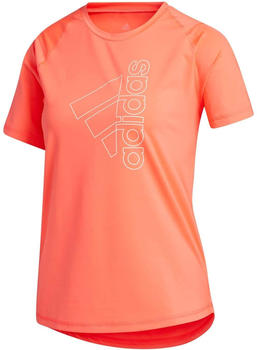 Adidas Tech Badge of Sport T-Shirt Women neon pink (GK0402)