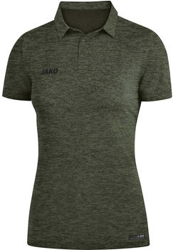 JAKO Damen Polo Premium Basics 6329 khaki meliert