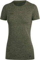 Jako 6129, JAKO Premium T-Shirt khaki meliert 36 (Damen)