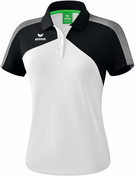Erima Damen Poloshirt Premium One 2.0 (1111811) weiß/schwarz/weiß