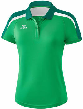 Erima Damen Poloshirt Liga 2.0 (1111833) smaragd/evergreen/weiß