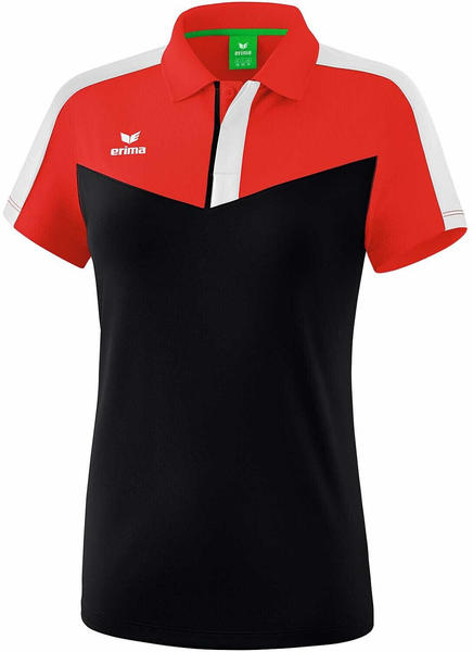 Erima Damen Poloshirt Squad (1112001) rot/schwarz/weiß