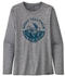 Patagonia Women's Long-Sleeved Capilene Cool Daily Graphic Shirt work together: feather grey