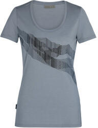 Icebreaker Women's Merino Tech Lite Short Sleeve Scoop Neck T-Shirt St Anton gravel