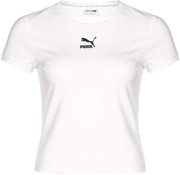 Puma Classics Fitted Damen T-Shirt (599577) white