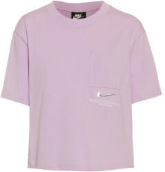 Nike Sportswear Swoosh Short-Sleeve Top (CZ8911) iced lilac/white