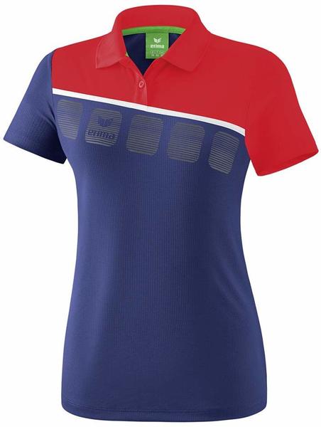 Erima Damen Poloshirt 5-C (1111917) new navy/rot/weiß