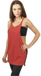 Urban Classics Ladies Side Knotted Loose Tank Blk/blk (TB915-00200-0042) red/black