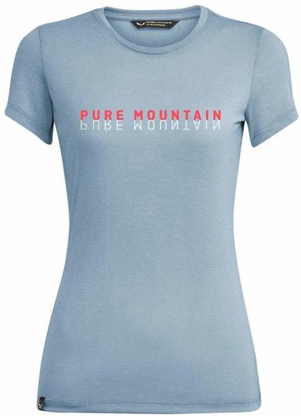 Salewa Pure Mountain Dri-Release Women T-Shirt blue fog melange