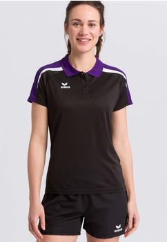 Erima Damen Poloshirt Liga 2.0 (1111840) schwarz/violet/weiß