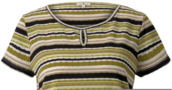 Tom Tailor Damen-shirt (1025844) green multicolor stripe