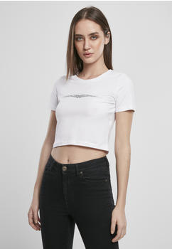Mister Tee Ladies Tribal Cropped Tee (MT1230-00220-0042) white