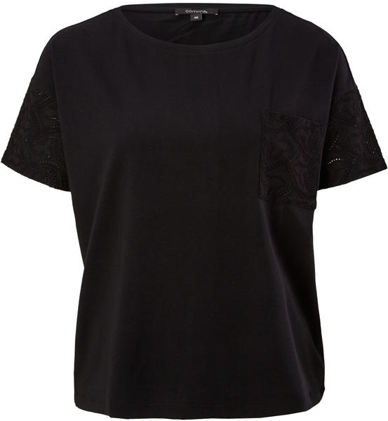 Comma Jerseyshirt (81.105.32.X046.9999) schwarz