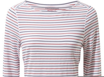 Craghoppers NosiLife Erin Long Sleeved Top (CWT1276) blue navy/pompeian red stripe