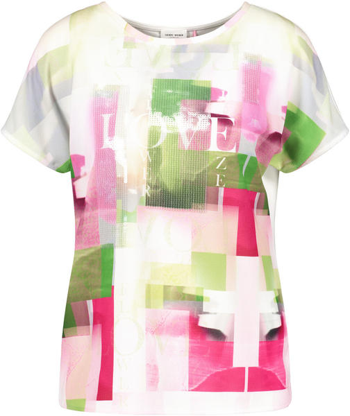 Gerry Weber Shirt Mit Modischem Muster Ecovero (570310-35110) ecru/weiss multicolor