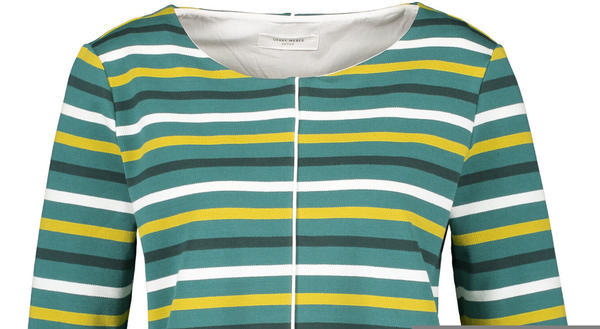 Gerry Weber T-shirt 3/4 Sleeve (570057-44098) green ringel