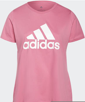 Adidas Essentials Logo T-Shirt Plus Size rose tone/white (H07814)