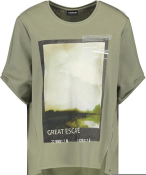 Taifun T-shirt 1/2 Arm (871035-16439) reed green gemustert