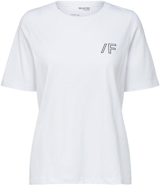 Selected Slfbrielle O-neck Ss Tee W (16080246) bright white