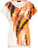 Taifun 1/2 Arm Shirt mit abstraktem Print Orange (11_771092-16332_9702)