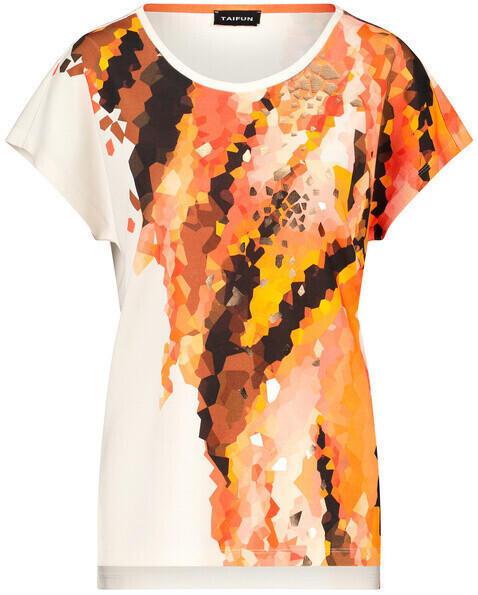 Taifun 1/2 Arm Shirt mit abstraktem Print Orange (11_771092-16332_9702)