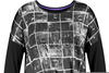 Samoon T-shirt 1/1 Arm (771210-26510) black gemustert