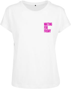 Mister Tee Ladies Waiting For Friday Box Tee (MT735-01287-0037) white/pink